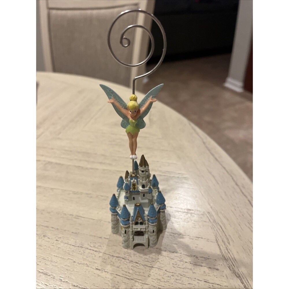 Disney Parks Tinker Bell Castle Photo Holder Picture Note Memo Desk Display 7"